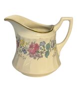 Vintage Syracuse China Lilac Rose Creamer Pitcher Floral Gold Trim USA - $16.20