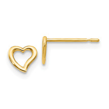 14k Madi K Children&#39;s Heart Post Earrings GK710 - €92,98 EUR