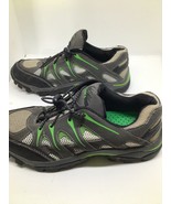 itasca size 6 green gray white athletic shoe - $25.25