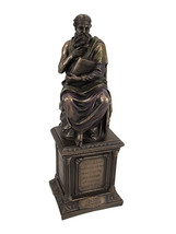 Bronze Finish Plato Statue Philosophy - £71.21 GBP