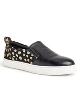 Kaleidoscope Noir Animal Cheveux Sur Cuir à Enfiler Tennis UK 8 (F171) - £23.83 GBP