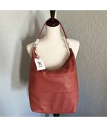Hobo Entrine Whipstitch Leather Shoulder Tote Bag, Leather, Orange (Ging... - $189.00
