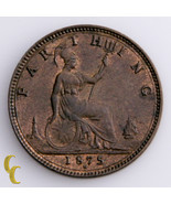 1875-H Great Britain Farthing Coin in UNC, KM# 753 - $3,134.74 MXN
