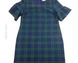 Vineyard Vines Dress Womens 12 Plaid Green Blue Heavy Flannel Exposed Zi... - £39.06 GBP