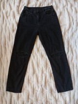 American Eagle Jeans Size 4 Comfort Stretch Waistband 26W 30L Black - £11.76 GBP