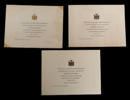 Vtg NY Governor Lehman Exec. Mansion Political Dinner Invitation Ephemera 35-37 - £31.31 GBP