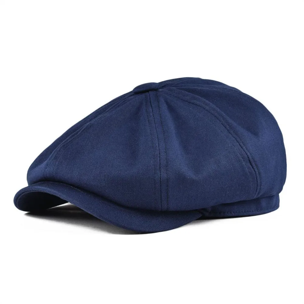 BOTVELA Newsboy Cap Men&#39;s Twill Cotton Hat 8 Panel Hat Baker Caps Retro Gatsby - £13.99 GBP+