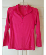C9 Champion 1/4 Zip Long-Sleeve Pullover Top Pink Womens Size S/P Small ... - £15.47 GBP