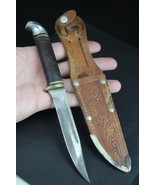 Vintage 1950&#39;s Hunting Knife YORK CUTLERY sheath stacked Skinner ESTATE ... - £46.98 GBP