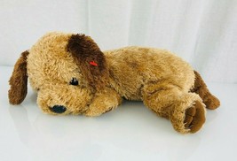 Ty Classic “Scrapper” Puppy Dog Brown Tan Beige Plush 2002 12&quot; Tysilk Be... - $79.19