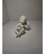 VTG Christmas 3.5&quot; Fairy Pixie Angel Candle Hugger Figurine White &amp; Gold... - $13.63 CAD