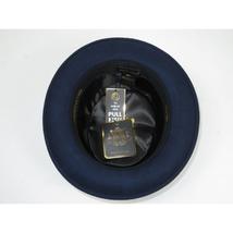 Mens Bruno Capelo Dress Hat Australian Wool Crushable Pork Pie Jazz PP102 Navy image 6