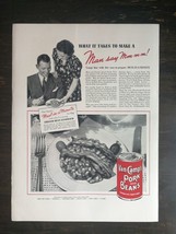 Vintage 1937 Van Camp&#39;s Pork &amp; Beans Full Page Original Ad 622 - £5.53 GBP