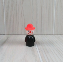 Fisher-Price Little People vintage circus clown black red firefighter - $14.99