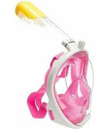 Full Face Free Breath Anti Fog Snorkeling Dive Mask Pink SZ S/M (M2068G) - €17,36 EUR