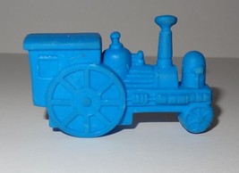 Train Steam Engine  Eraser Blue Rubber Toy Novelty 1992 - £8.21 GBP