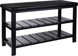 Stylish Black Wood Accent Furniture, Finnhomy 3-Tier Shoe Rack, And Hallway. - £83.11 GBP