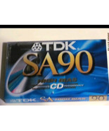 5 New TDK SA90 High Bias Cassette Tapes – Sealed NOS - $51.80 CAD