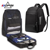 Nylon Men Backpack Travel Bag Waterproof Large 17 Inch Laptop Backpack Bag Black - £150.53 GBP