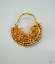 traditional design 20k gold nose ring nath nose ornament rajasthan india - £402.70 GBP