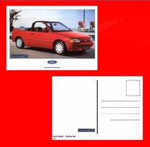 1991 Ford Escort Cabriolet - Color Rojo De Fábrica De Bardolino Tarjeta... - £9.63 GBP