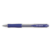 Uni Laknock Retractable Ballpoint Pen 12pcs (Fine) - Blue - £39.37 GBP