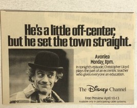 Avonlea Disney Channel Tv Guide Vintage Print Ad Christopher Lloyd Tpa13 - $5.93