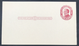 US Postal Stationery UX24 McKinley Red Postal Card 1 Cent Postcard - $13.99