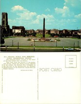 Indiana Indianapolis World War Memorial Plaza Black Granite Obelisk VTG Postcard - £7.39 GBP