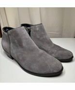Crown Vintage Boots Womens 8.5M Tabitha Ankle Bootie Gray Suede Leather ... - $293.58 MXN