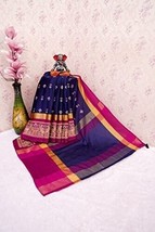Womens Saree Cotton Silk Festival Wedding Party With blouse piece Sari I... - $25.12