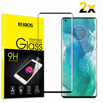 2X For Moto Edge Plus 3D Full Cover Tempered Glass Screen Protector -Black - £15.00 GBP