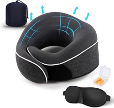 Travel Neck Pillow, Best Memory Foam Pillow Head Support Soft Adjustable... - $144.69 MXN