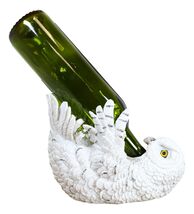 Wisdom Of The Tundra Beautiful Mystical Snowy Owl Wine Bottle Holder Decor - $511.60 MXN