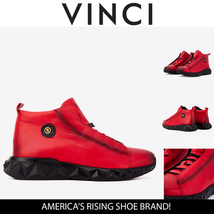 The Vertex Red Leather Men's Sneaker image 9