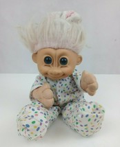 Vintage RUSS Troll Girl Doll #2309 12&quot; Bugsy Easter Bunny Plush White Hair - £9.85 GBP