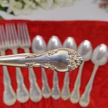 Vtg GORHAM Silverplate NEW ELEGANCE Flatware 9- 3 Dinner Forks &amp; 6 TeaSp... - $24.98