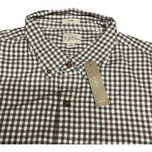 J. Crew Mens Gingham Check Slim Brushed Twill Long Sleeve Button Up Shir... - £35.13 GBP