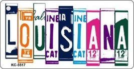 Louisiana License Plate Art Metal Novelty Key Chain - $11.95