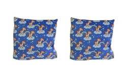Set of 2 Unicorn Pillow Square Cushion Stuffed Soft Throw Pillow Perfect Kids - £9.36 GBP