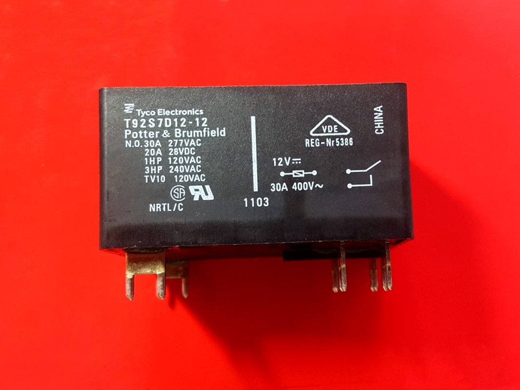 T92S7D12-12, 12VDC Relay, TE Brand New!!