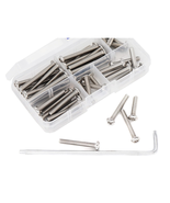 50Pcs M5 Button Head Torx Security Screws Kit with T25 Wrench, Stainless... - $32.52 CAD