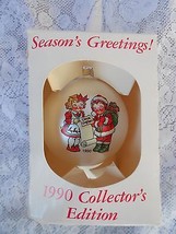 Vintage 1990 Campbell Kids Glass Christmas Ornament - £11.02 GBP