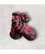 Dog Boots Shoes Anti-Slip Waterproof  Red Black Size 8 Reflective Qumy Pets - €10,37 EUR