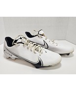 Nike Vapor Edge Speed 360 Men Sz 12 White Black Football Cleats CD0082-100 - $40.00