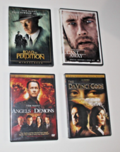 Lot of 4  Tom Hanks DVD&#39;s , Cast Away, Road to Perdition, Angels &amp; Demons, DaV - £11.20 GBP