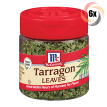 6x Shakers McCormick Tarragon Leaves Seasoning | 1oz | Harvested For Flavor - £23.52 GBP