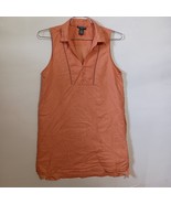Chelsea &amp; Theodore Dark Peach Pullover Summer Dress Size M Sleeveless w/... - $272.80 MXN