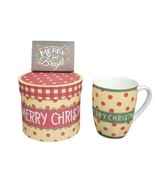 Sleigh Bell Bistro Gingerbread Man Merry Christmas Coffee Mug w/ Gift Box - £19.47 GBP