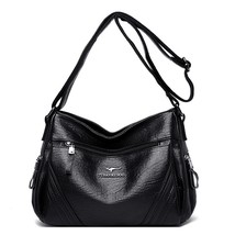 Embroidery Soft Leather Handbags Women Bags Designer Handbags Ladies Shoulder Ha - £46.27 GBP